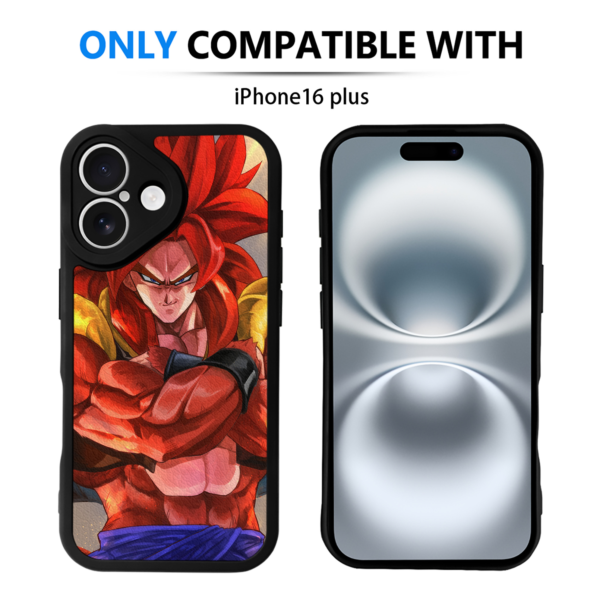 （画像用） ドラゴンボール DRAGON BALL 【iPhone 16シリーズ対応】シリコンスマホケース（レザー調） 材質：シリコン